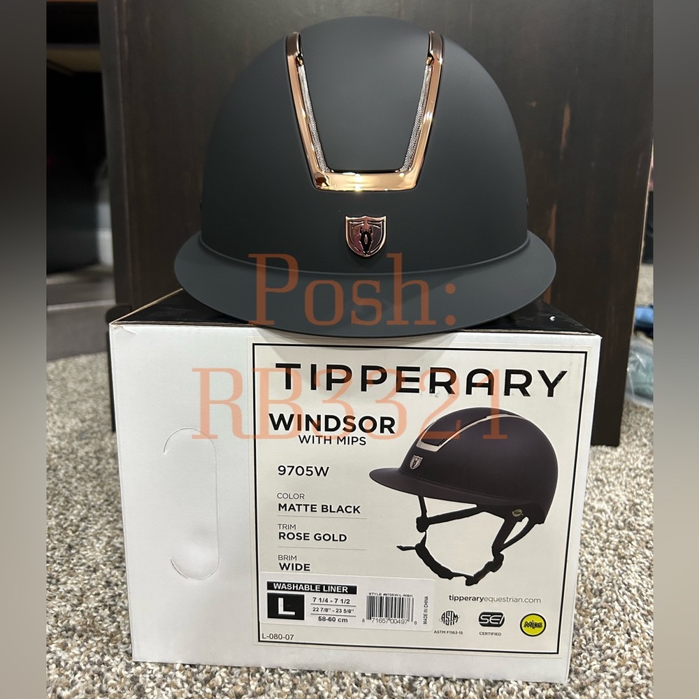 BNWT Tipperary Windsor Wide Brim MIPS Helmet